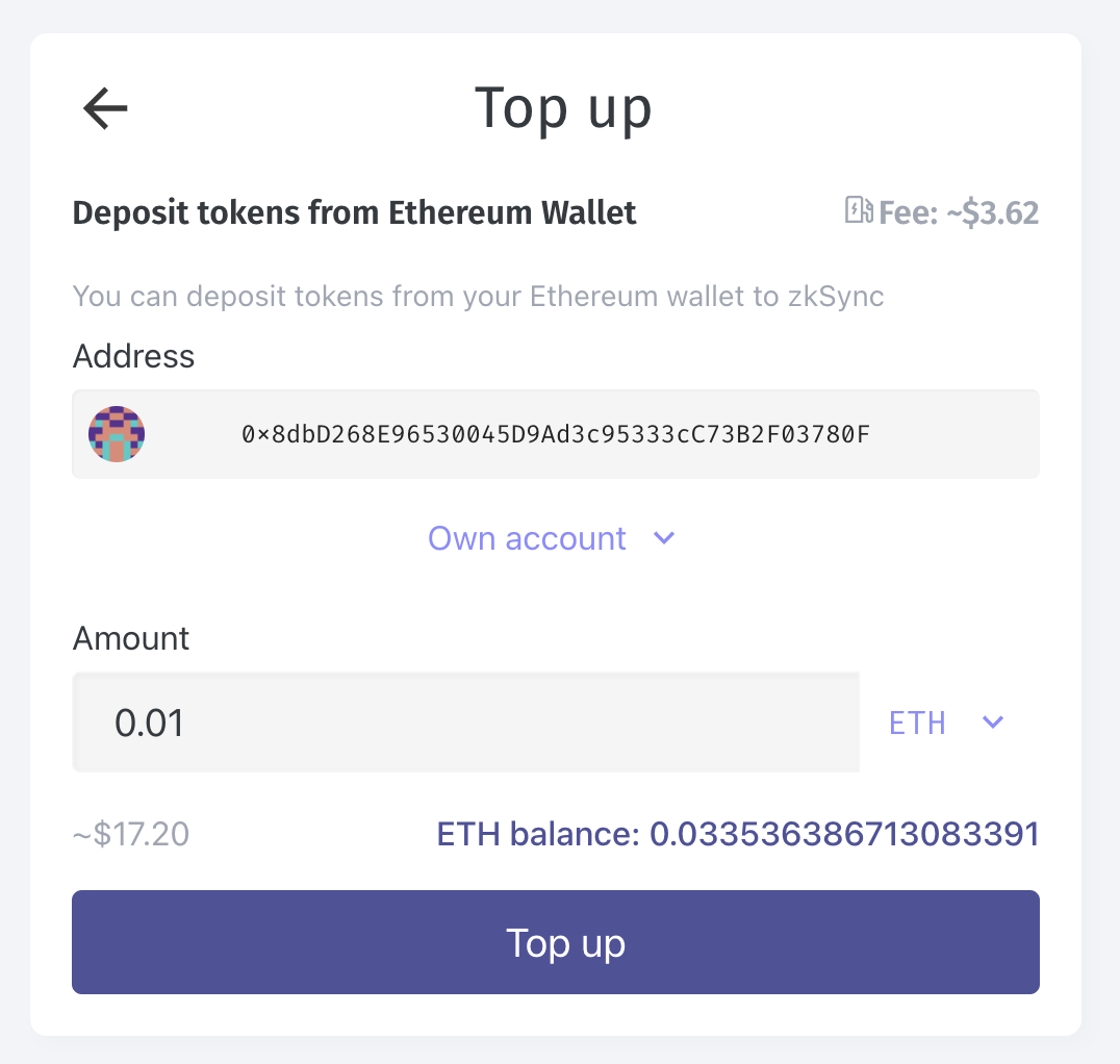 zkSyncのブリッジ