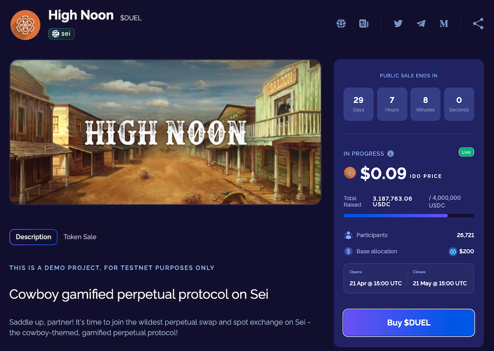 Eclipsed Pad High Noon