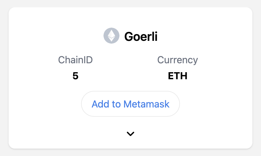 Goerli Chainlist