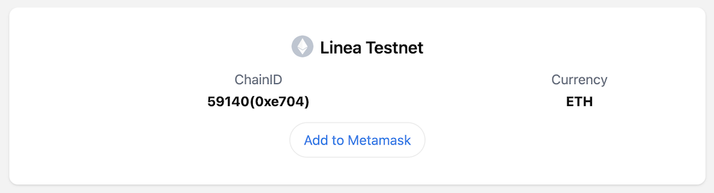 Linea Network Chainlist