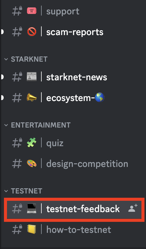 StarkDefi testnet feedoback