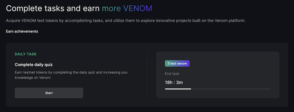 Venom Network Faucet