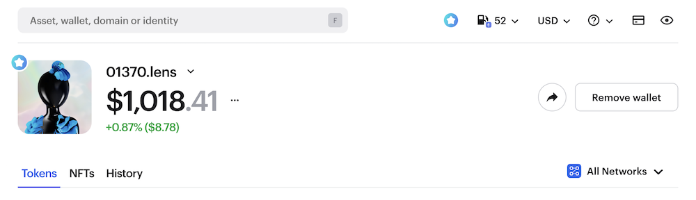 Zerion Genesis NFT Star