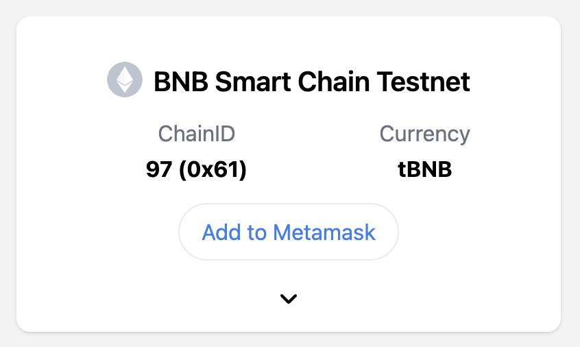 BNB testnet