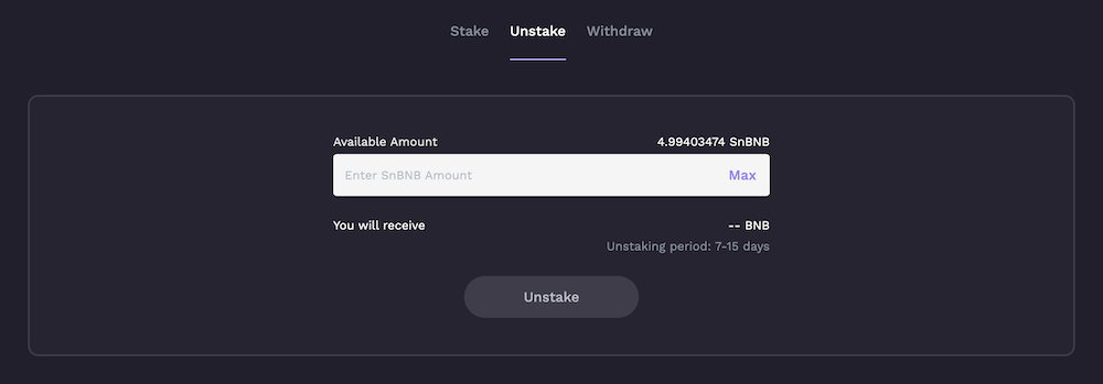 Helio Protocol unstake