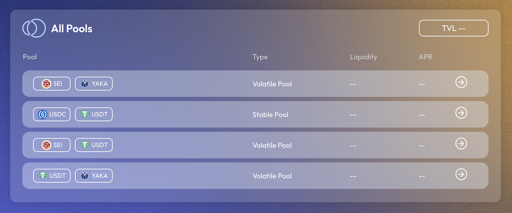 Yaka Finance pool