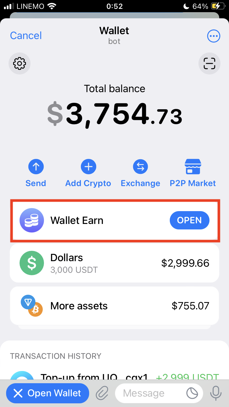 Telegram Wallet Earn