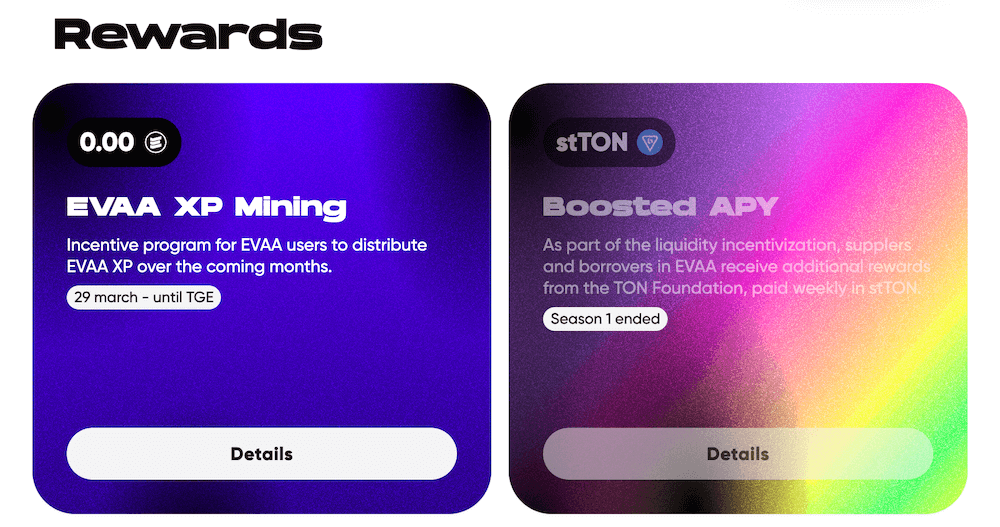 EVAA Protocol Rewards
