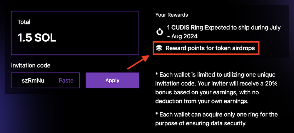 CUDIS Airdrop