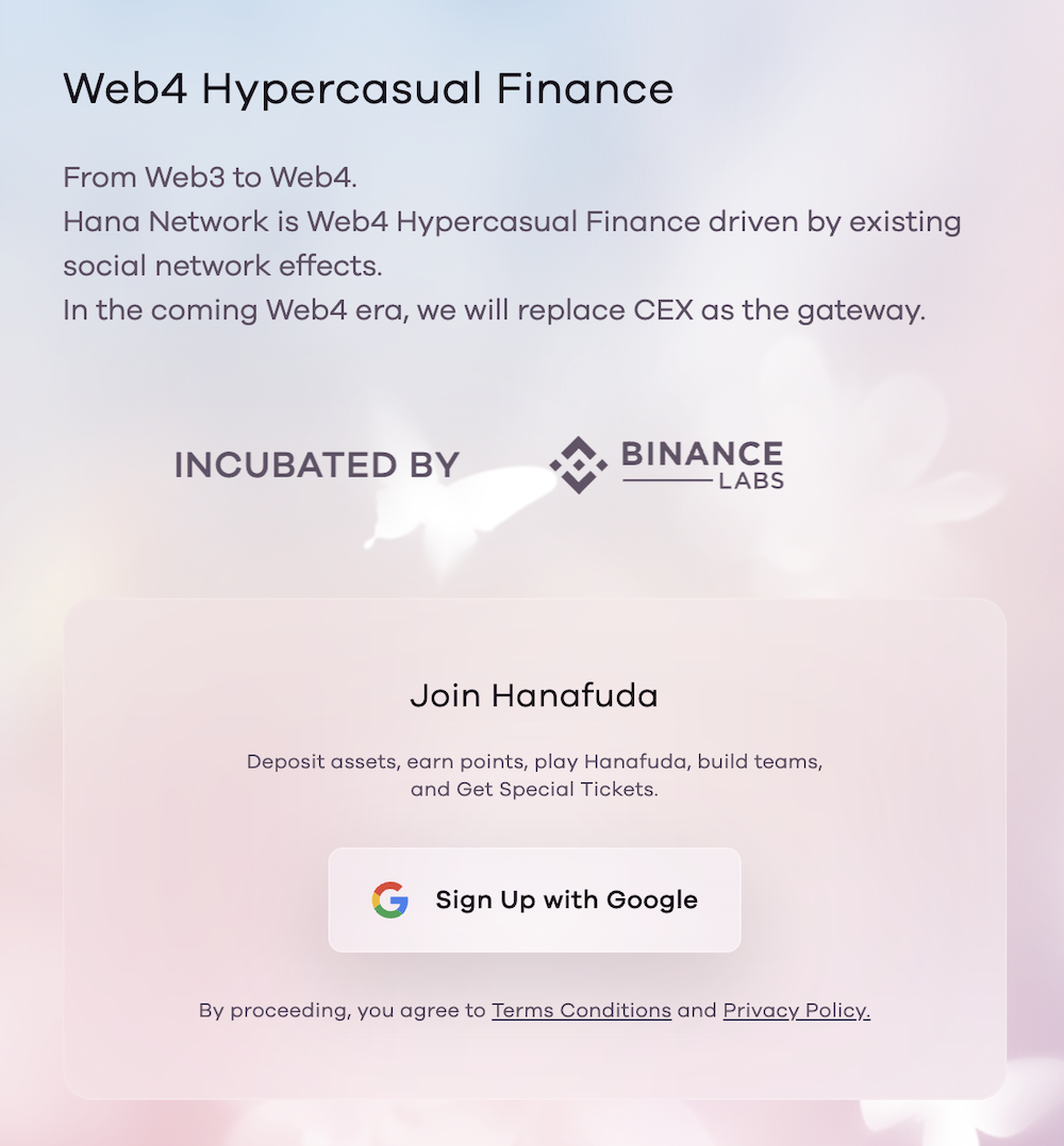 Hana Network Register