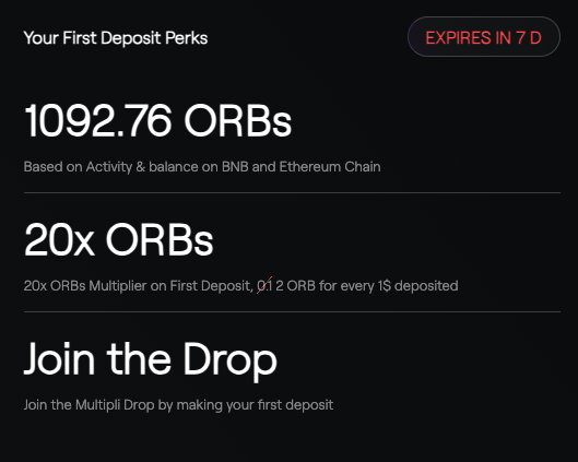 Multipli.fi First Deposit